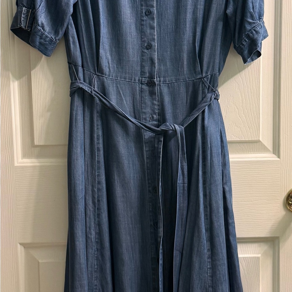 Calvin Klein Long Sleeve Denim Dress